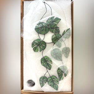 Monstera Plant Stained Glass Wall Art, comes in Gift Box